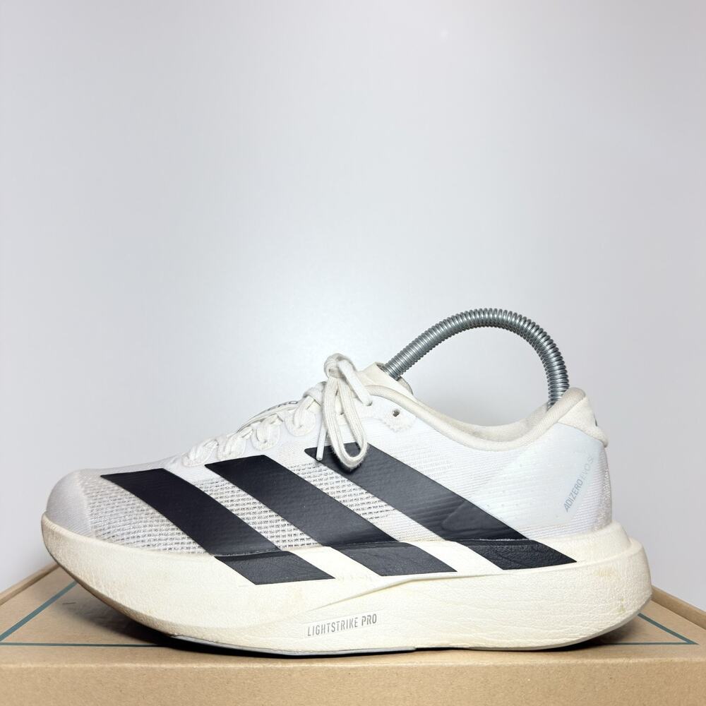 adidas Adizero Evo SL Womens Running Shoes Size 5 White Black Lightstrike Pro